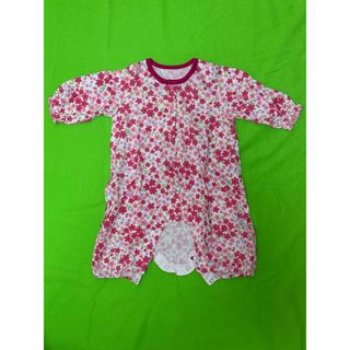 ミキハウス(mikihouse)のミキハウスの花柄ロンパース、サイズ70(カバーオール)