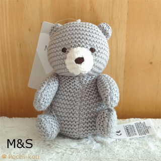 Marks & Spencer かぎ針編み くま ファーストベア ぬいぐるみ(ぬいぐるみ/人形)
