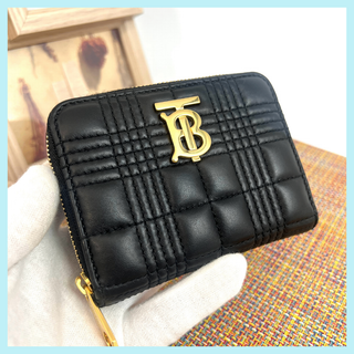 ✨極美品✨BURBERRY バーバリー 　ローラ　コンパクトウォレット　ブラック