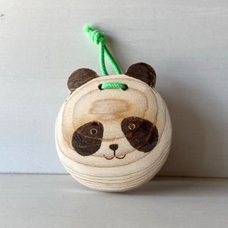 ハンドメイド　パンダのカスタネット