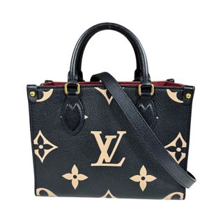 ルイヴィトン(LOUIS VUITTON)のルイヴィトン オンザゴーPM バイカラーモノグラムアンプラント ショルダーバッグ バイカラーモノグラム M45659 ブラック レディース LOUIS VUITTON  中古(ショルダーバッグ)