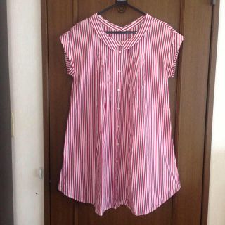 ドットアンドストライプスチャイルドウーマン(Dot&Stripes CHILDWOMAN)のストライプシャツワンピース(ひざ丈ワンピース)