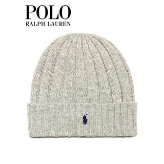 ポロラルフローレン(POLO RALPH LAUREN)の送料無料 メンズ レディース ニットキャップ グレー  Polo Ralph Lauren ポロ ラルフローレン ラルフローレンワンポイントポニー刺繍ニットキャップ po487(ニット帽/ビーニー)