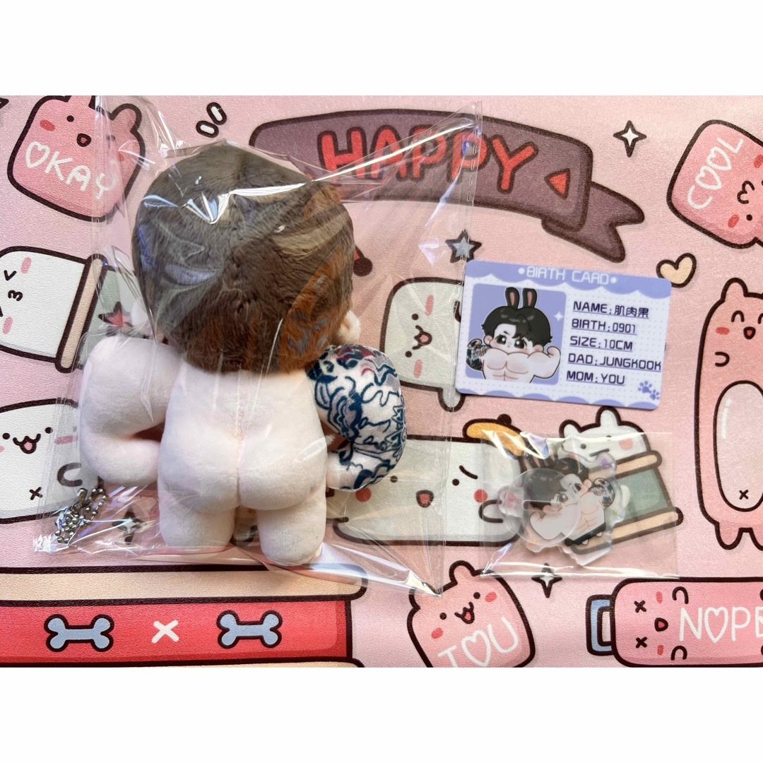 防弾少年団(BTS)(ボウダンショウネンダン)のbtsぬいぐるみ　ジョングク　10センチ　マスター　正規品⭐️「19」 エンタメ/ホビーのおもちゃ/ぬいぐるみ(ぬいぐるみ)の商品写真