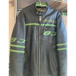 アヴィレックス(AVIREX)のAvirex レザージャケット　本革　y2k ストリート(レザージャケット)