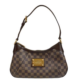 ルイヴィトン(LOUIS VUITTON)のルイヴィトン テムズPM ダミエ ショルダーバッグ ダミエキャンバス N48180 ブラウン レディース LOUIS VUITTON  中古(ショルダーバッグ)