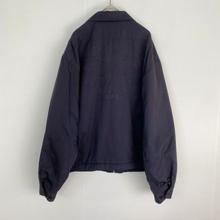 ヴァンヂャケット ブルゾン VANJAC 短丈 バックプリント 裏地チェック 