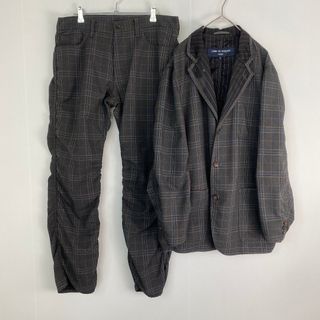 コムデギャルソンオム(COMME des GARCONS HOMME)のコムデギャルソンオム セットアップ チェック　裏地ストライプ (セットアップ)