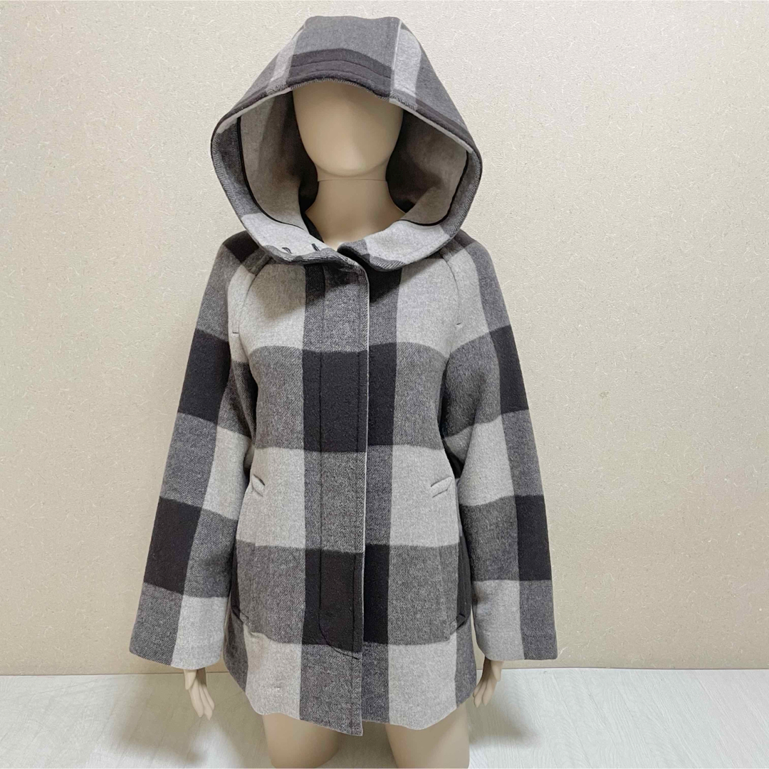 COACH(コーチ)のコーチcoachビッグチェックウールコートダッフルバーバリーラルフアルマーニザラ レディースのジャケット/アウター(ダッフルコート)の商品写真
