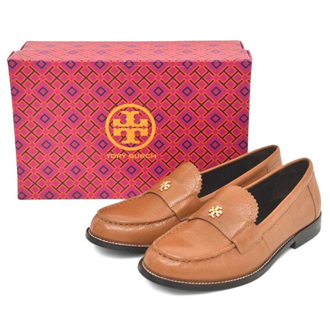 Tory Burch(トリーバーチ)の新品♪トリーバーチ 定価5.6万 ロゴ ローファー 7(約24cm) レディースの靴/シューズ(ローファー/革靴)の商品写真