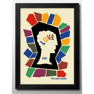 11990■A3 アート ポスター『イヴサンローラン LOVE』絵画 マット