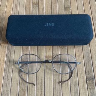 新品同様 JINS レトロ ー山 縄手 伊達メガネ 眼鏡(サングラス/メガネ)