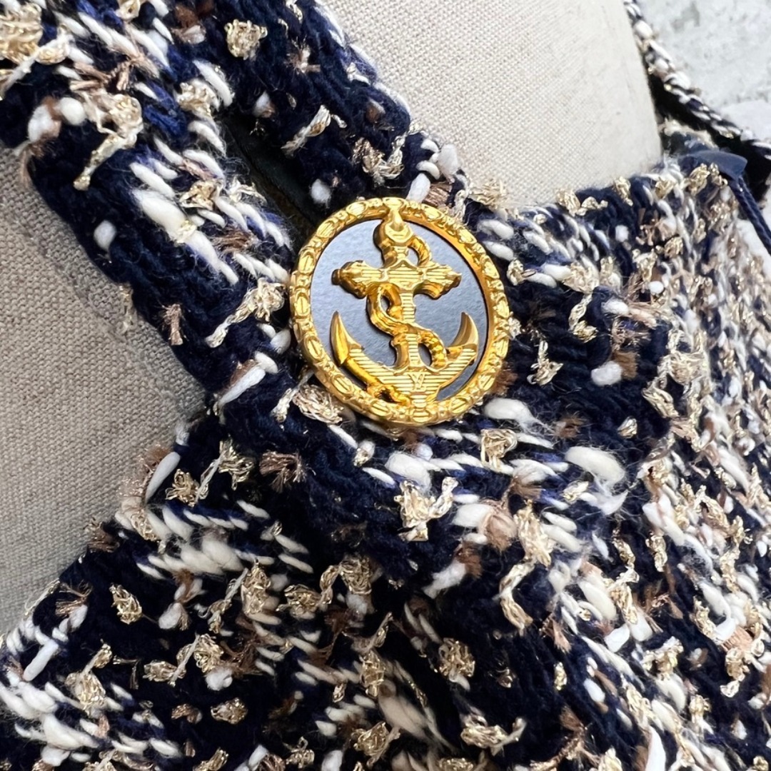 LOUIS VUITTON(ルイヴィトン)の新品未使用タグ付★LOUIS VUITTON★掲載★最高級ツイード★ワンピース レディースのワンピース(その他)の商品写真