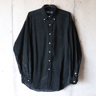 90s POLO Ralph lauren チェック コーデュロイ BDシャツ