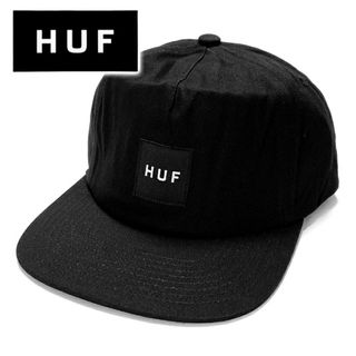 ハフ(HUF)の送料無料 メンズ キャップ ブラック HUF ハフ SET BOX SNAPBACK HT00714 ハフボックスロゴスナップバック5パネルキャップ hf33(キャップ)