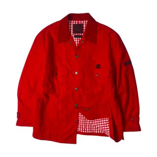 PAPAS & SONS パパス 裏ギンガムチェック コットンフランネル ジャケット M/レッド(その他)