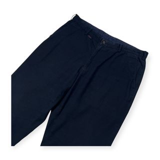 Papas パパス ピケ風 コットン パンツ ストレッチ ボトムス サイズ 50 (L) /メンズ/ネイビー/薄手(その他)