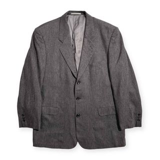 カシミヤ混 PAPAS パパス テーラードジャケット GUABELLO生地 ブレザー サイズ M /グレー/メンズ(その他)