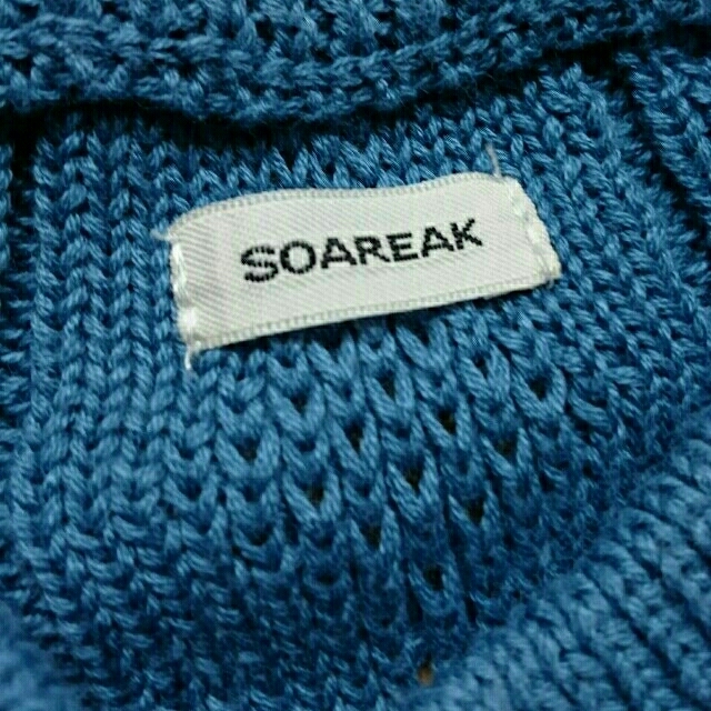 Soareak(ソアリーク)の【nmdmw様専用】SOAREAKニット(薄)・ブルー レディースのトップス(ニット/セーター)の商品写真