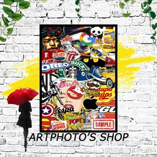 【a4フレーム付き】 オマージュアートポスターa4 No30