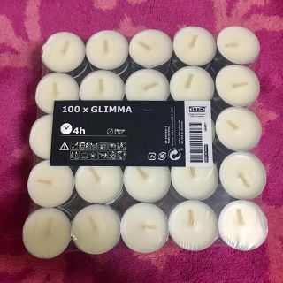 イケア(IKEA)のIKEA GLIMMA キャンドル 25個セット(キャンドル)