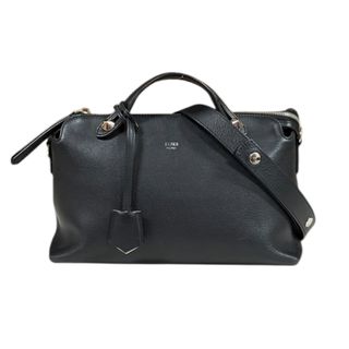 フェンディ(FENDI)のフェンディ バイザウェイ ミディアム ショルダーバッグ レザー 8BL124 ブラック レディース FENDI  中古(ショルダーバッグ)