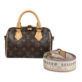 ルイヴィトン(LOUIS VUITTON)のルイヴィトン スピーディ20バンドリエール モノグラム ショルダーバッグ モノグラムキャンバス M46222 ブラウン レディース LOUIS VUITTON  中古(ショルダーバッグ)