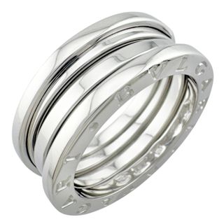 ブルガリ(BVLGARI)のブルガリ B-zero.1 3バンド リング 指輪 17号 18金 K18ホワイトゴールド レディース BVLGARI  中古(リング(指輪))