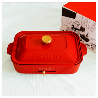 お値下げ中★送料込み【BRUNO】コンパクトホットプレート BOE021 レッド