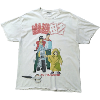 古着　幽☆遊☆白書　Tシャツ　Lサイズ　アニメT　仙水編　公式　幽遊白書 *(Tシャツ/カットソー(半袖/袖なし))