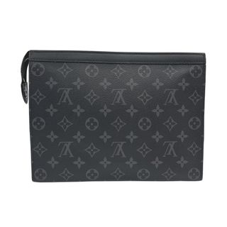 ルイヴィトン(LOUIS VUITTON)のLOUIS VUITTON ルイヴィトン ポシェット・ヴォワヤージュMM モノグラム・エクリプス M61692 RFID ブラック グレー シルバー金具 クラッチバッグ セカンドバッグ メンズ お洒落 カジュアル デイリー 【ブランドギャラリー心斎橋店】(セカンドバッグ/クラッチバッグ)