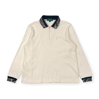 希少! レア! KENZO GOLF ケンゾーゴルフ 長袖 ポロシャツ 2/アイボリー系 レディース ビンテージ