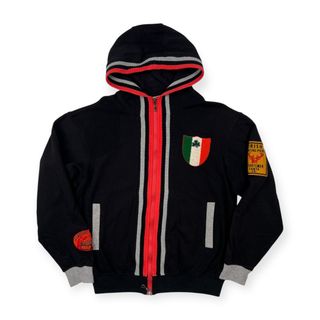 サンタフェ(Santafe)のSanta Fe サンタフェ ワッペン付き ライン入り スウェット パーカー サイズ 48 /メンズ/ブラック(パーカー)