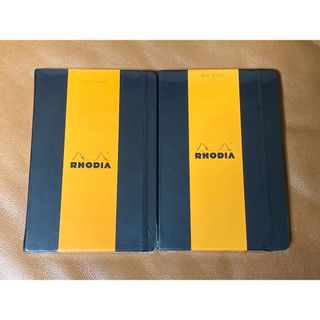 ロディア(RHODIA)のRHODIA ロディア ノート 2冊セット 未使用 ハードカバー ブラック(ノート/メモ帳/ふせん)