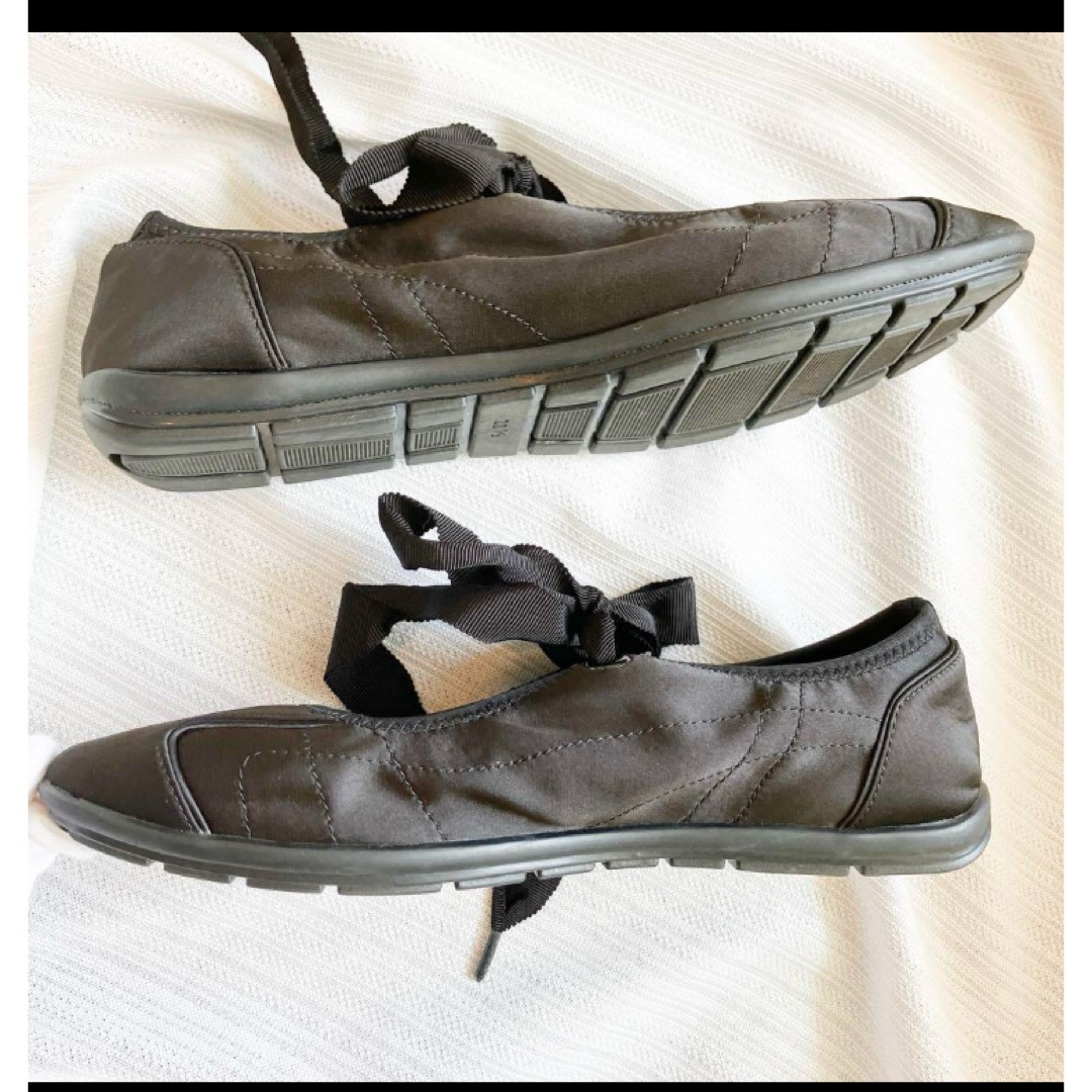 UNITED ARROWS(ユナイテッドアローズ)の【未使用級】SY UNITED ARROWSリボンソフトフラット20●↑ バレエ レディースの靴/シューズ(バレエシューズ)の商品写真