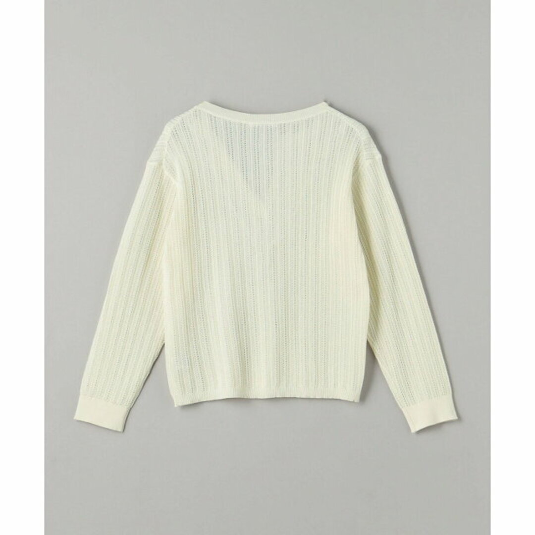 BEAUTY&YOUTH UNITED ARROWS(ビューティアンドユースユナイテッドアローズ)の【OFF WHITE】【FREE】スキッパークルーネック ニット プルオーバー -ウォッシャブル- レディースのトップス(ニット/セーター)の商品写真