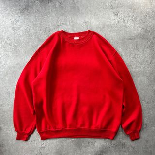 70s ラッセルアスレティック 無地スウェット USA製 レッド L 金タグ
