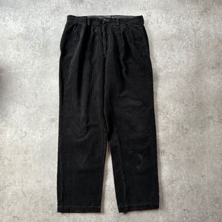 ラルフローレン(Ralph Lauren)の90s ラルフローレン コーデュロイパンツ ブラック/黒 36×32 太畝(その他)