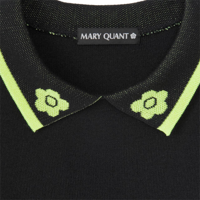 MARY QUANT(マリークワント)の【新品タグ付】マリークワント💕半袖 ポロ チュニック カットソー ブラック レディースのワンピース(ミニワンピース)の商品写真