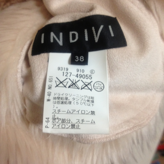 INDIVI(インディヴィ)のフェイクファージャケットコート レディースのジャケット/アウター(毛皮/ファーコート)の商品写真