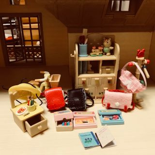 シルバニア 子供部屋＋学校用品セット(ぬいぐるみ)