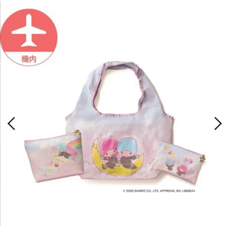 ジャル(ニホンコウクウ)(JAL(日本航空))の匿名配送 JAL機内販売限定リトルツインスターズトートバッグ(トートバッグ)