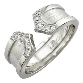 カルティエ(Cartier)のカルティエ 2C リング 指輪 12号 18金 K18ホワイトゴールド ダイヤモンド レディース CARTIER  中古(リング(指輪))