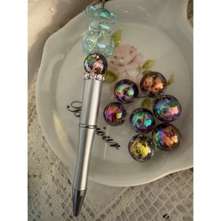 オーロラビーズ　16㎜　1個110円