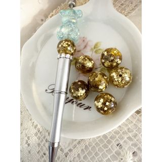 ゴールド星型ラメビーズ 16㎜　1個110円
