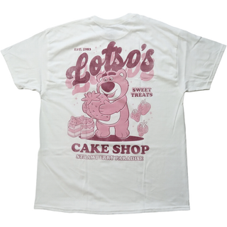 ディズニー(Disney)のディズニー　Tシャツ　M 実寸XLくらい　白　ロッツォ　トイストーリー　公式 *(Tシャツ/カットソー(半袖/袖なし))