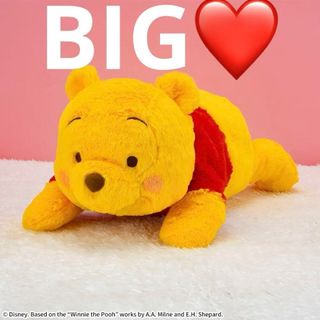 クマノプーサン(くまのプーさん)の くまのプーさん 赤いほっぺ 寝そべり LL ぬいぐるみ(ぬいぐるみ)