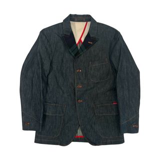 カールヘルム(Karl Helmut)の美品 Karl Helmut カールヘルム ブラックウォッチ切替 カバーオール デニム ジャケット サイズ M(その他)