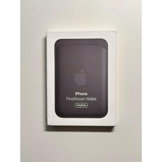 【新品】純正MagSafe対応iPhoneファインウーブンウォレット・ブラック②
