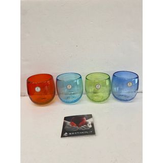 S　琉球グラスセット　4色　沖縄伝統工芸品(グラス/カップ)